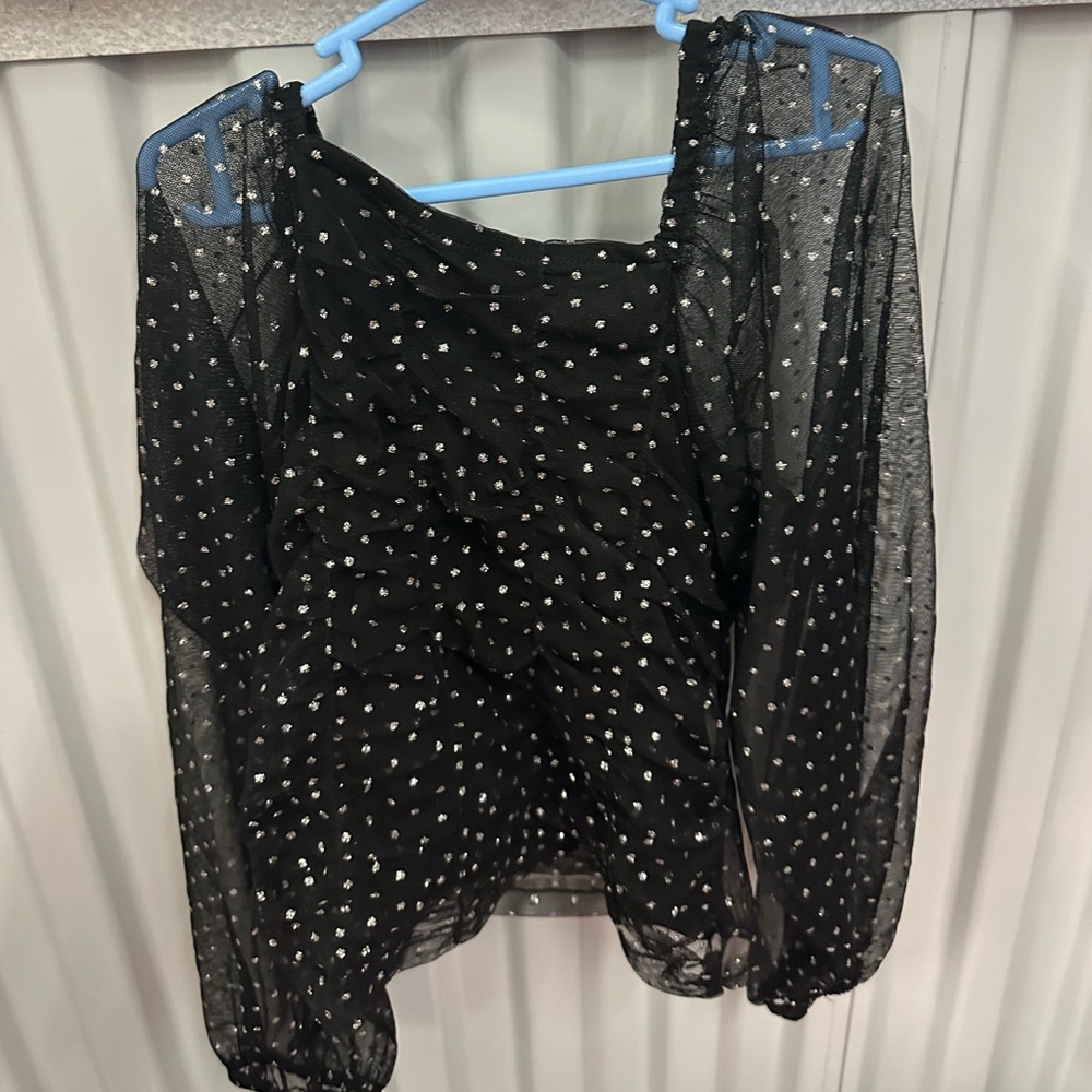 Zara glittery shirt